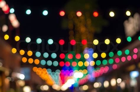 Blurred Photo Bokeh Abstract Lights Stock Image Colourbox