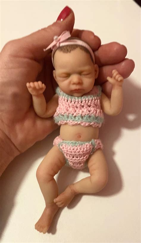 Mini Silicone Baby Doll Girl 6 Inch Poseable Full Body Etsy