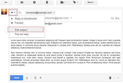 How To Change The Subject Line In Gmail Learn Web Tutorials