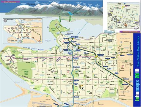Map Of Vancouver Vancouver City Vancouver Airport Plan