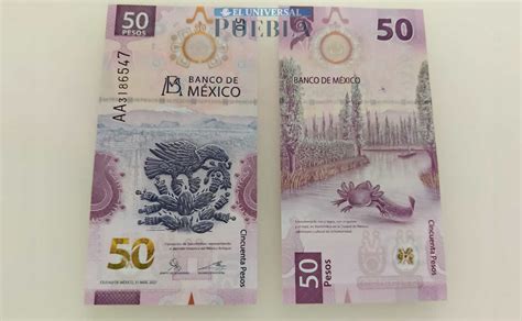 Cuáles Son Las Cinco Versiones Del Billete De 50 Pesos Del Ajolote El Universal Puebla
