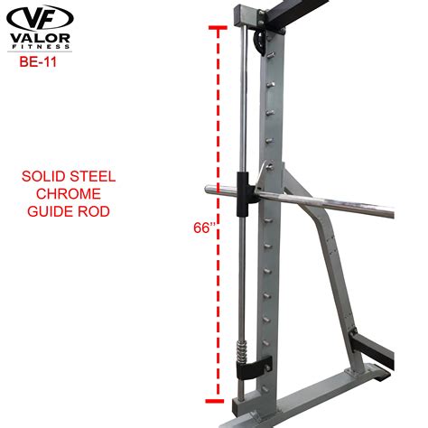 Valor Fitness Be 11 Smith Machine Squat Rack With Olympic Plate Storage