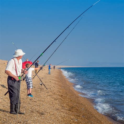 Anglers Sea Fishing From Chesil Beach At Abbotsbury In Dorset Flickr