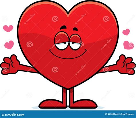 Cartoon Heart Hug Stock Vector Illustration Of Hearts 47788244