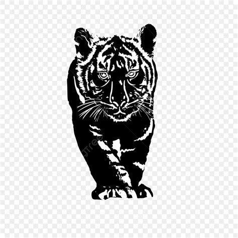 Tiger Silhouette Tattoo