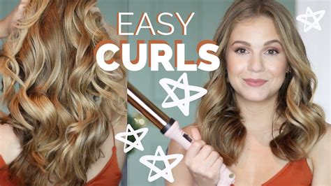 How I Curl My Hair Easiest Curling Wand Technique Youtube