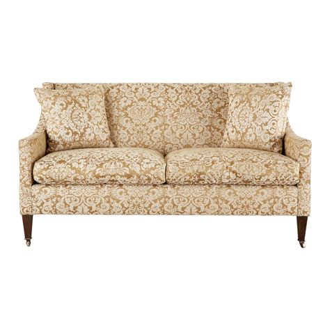 Gorgeous Asian Modern Michael Taylor Style Chinoiserie Sofa Midcentury
