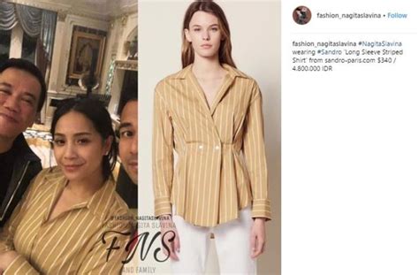 Dilansir dari akun instagram @fashion_nagitaslavina, outfit yang dikenakan nagita selalu terlihat meski tampak sederhana, ternyata fashion nagita slavina tersebut merupakan fashion mewah yang. Kunjungi Rumah HM Fitno, Nagita Slavina Pakai Blus Seharga ...