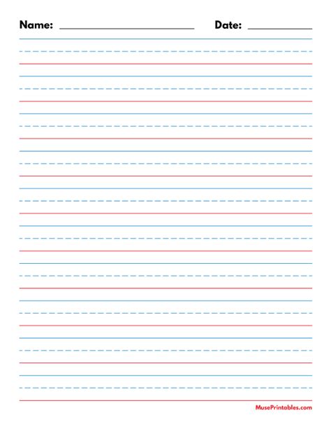 Lined Handwriting Paper Handwriting Lines Lined Writing Paper Name