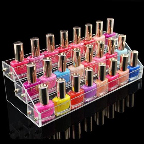 Makeup Cosmetic 3 Tiers Clear Acrylic Organizer Lipstick Jewelry