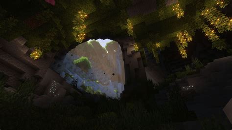 Minecraft Player Showcases Astonishing Lush Cave Wallpaper