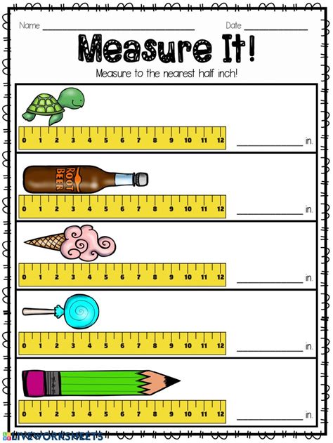 Units Of Measure Worksheet