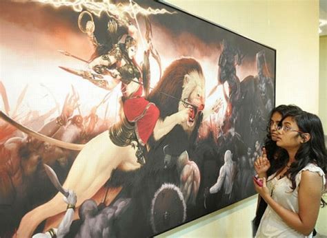 Nude Paintings Of Hindu Gods Goddesses Removed After Saffron Protests