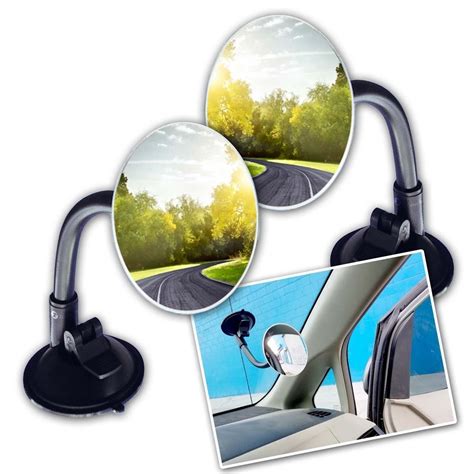 Zone Tech Stick On Rear View Blind Spot Convex Wide Angle Mirrors Car Snowmobile Ebay