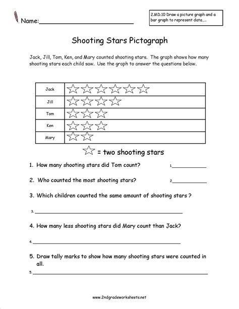 These worksheets are great to use for your lessons because they come in many different styles and upload it to busyteacher.org by clicking submit a worksheet below, and let esl teachers. shooting stars pictograph worksheet | Phonics worksheets ...