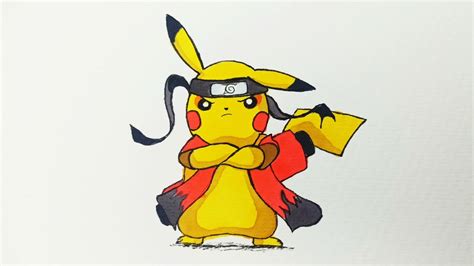 Drawing Pikachu Cosplay Naruto Drawing Piruto Vẽ Piruto Youtube