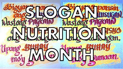 Catchy English For Nutrition Month Slogans List Taglines Phrases Hot