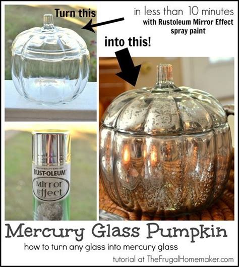 Diy Mercury Glass Pumpkin Mercury Glass Diy Glass Pumpkins Fall Crafts