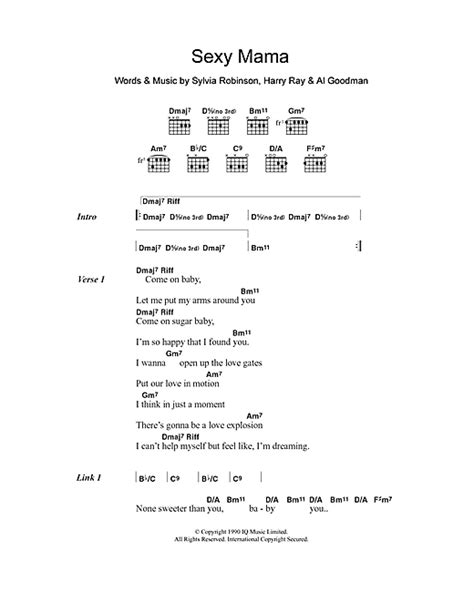 Laura Nyro Sexy Mama Sheet Music And Chords Download 2 Page Printable
