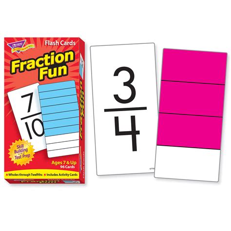 Fraction Fun Skill Drill Flash Cards Kidzschoolsupply