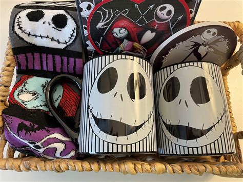 Nightmare Before Christmas T Basket Jack And Sally Etsy