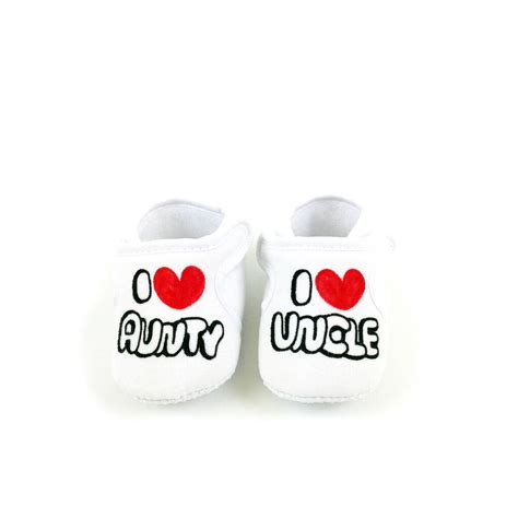 Personalised I Love Aunty And Uncle Shoes By Chewingum London