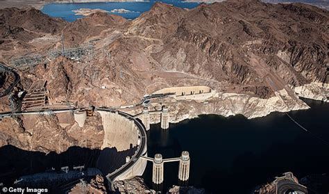 The Water Level In Lake Mead Reservoir Drops Enough To Reveal The 1971