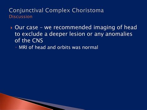 Conjunctival Complex Choristoma Ppt Download