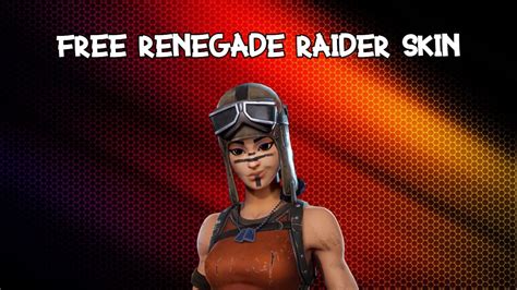Renegade Raider Skin Code 2022 Free Fortnite Renegade Raider Skin