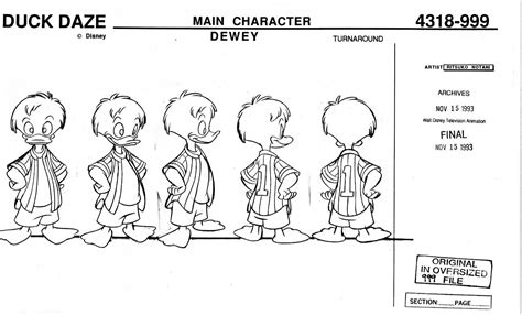 Quack Pack Disney Production Model Copy Lot From Animators Estate Daisy