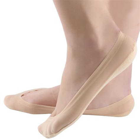 Jarseen 4 Pairs No Show Liner Socks Womens Low Cut Cotton Nylon Boat Invisible Hidden Socks Non