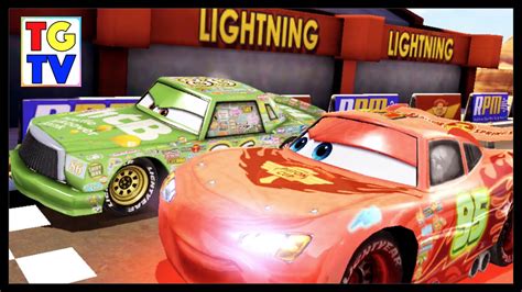Disney Pixar Cars Lightning Mcqueen Chick Hicks Cars Fas As Lightning Youtube