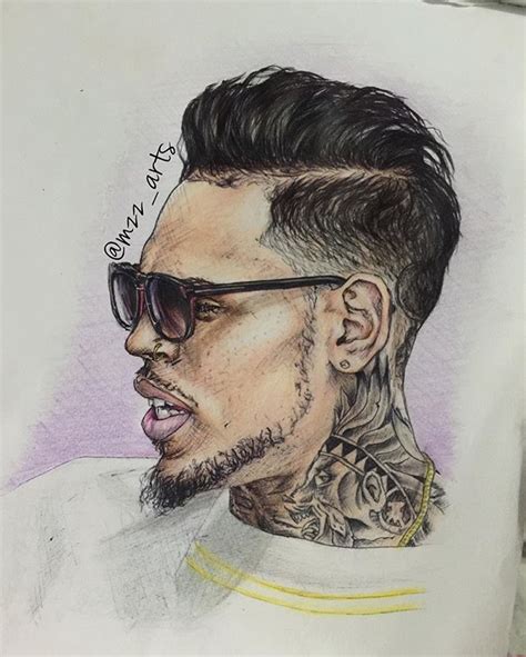 chris brown drawing pencil sketch colorful realistic art images drawing skill