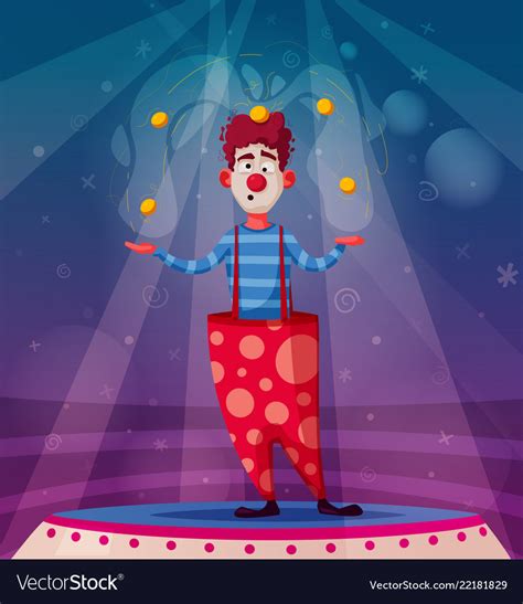 circus show funny clown royalty free vector image