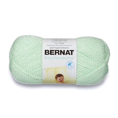 Bernat Baby Coordinates Solids Yarn 3 Light Gauge 5oz Iced Mint