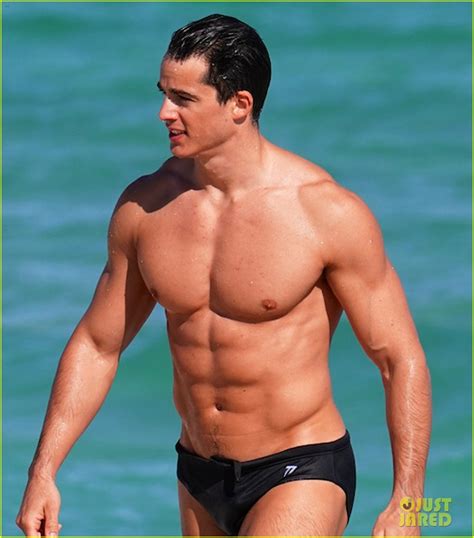 Hot Model Pietro Boselli Hits The Beach In A Speedo In Miami Photo