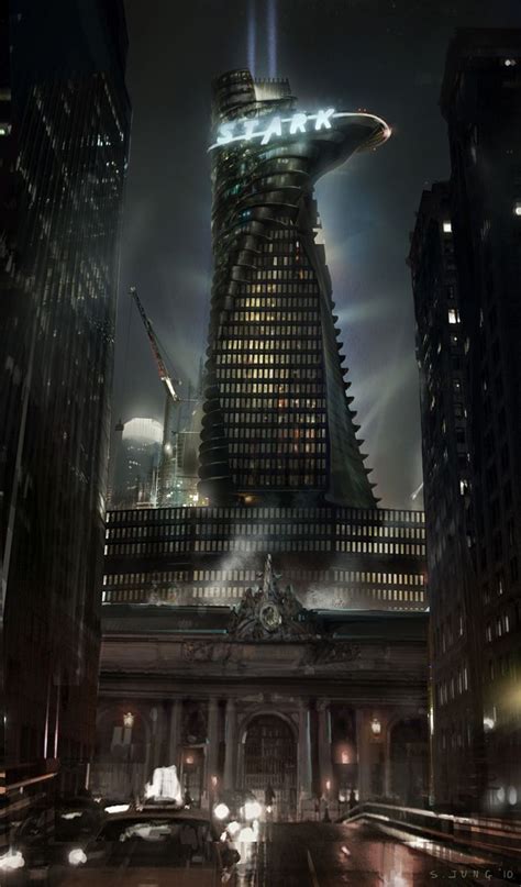 Avengers Assemble Concept Art From Steve Jung Stark Tower Avengers