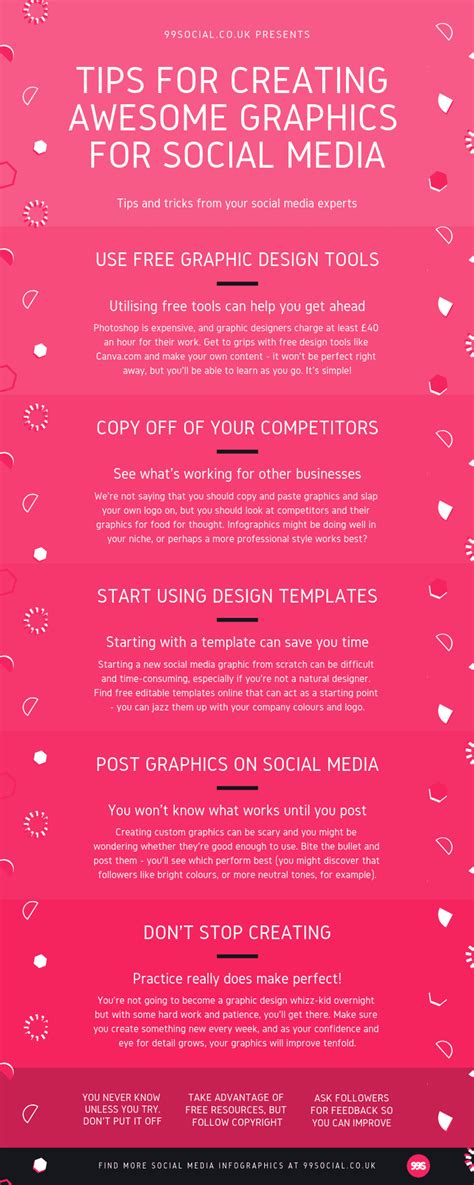 Infographic Tips For Creating Social Media Graphics 99social