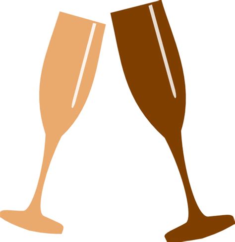 Champagne Glasses Toasting Clip Art Free Image Download