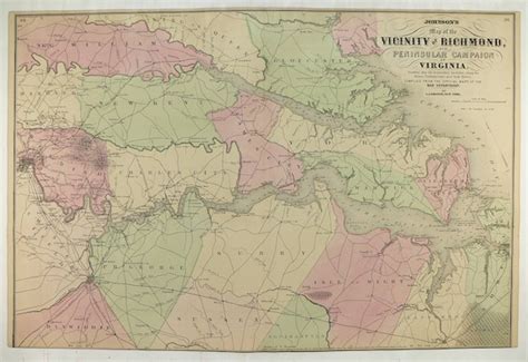 1864 Civil War Map Of Richmond Virginia By Oldmapsandprints