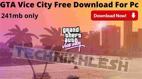 Gta Vice City Free Download For Pc Gta Vice City