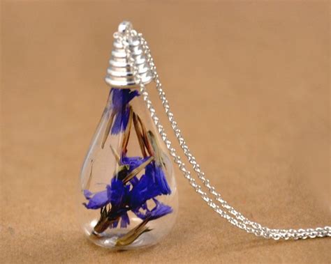 Real dried flowers near me. Popular items for forget me not on Etsy | Creative jewelry ...