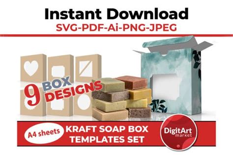 Envelope Flower Box Template With Liners Graphic By Digitartmarket
