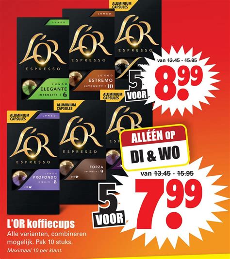 L Or Koffiecups Aanbieding Bij Dirk