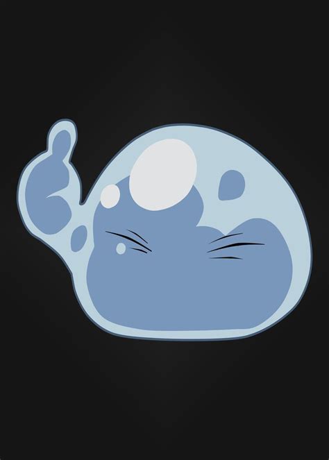 Rimuru Slime Thumps Up Poster By Zahraart Displate In 2022 Slime Poster Prints Anime