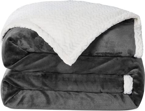 Ratel Double Layer Blanket Fleece Gray 150×200cm 460gsm Upgrade Soft