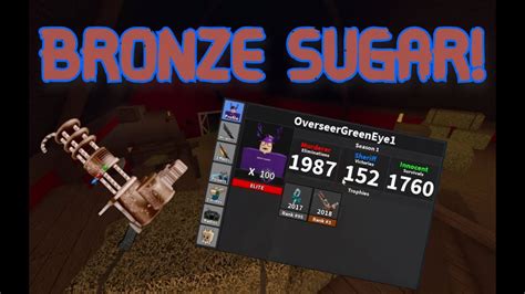 Bronze Sugar Max Level Only Mm2 Server Youtube
