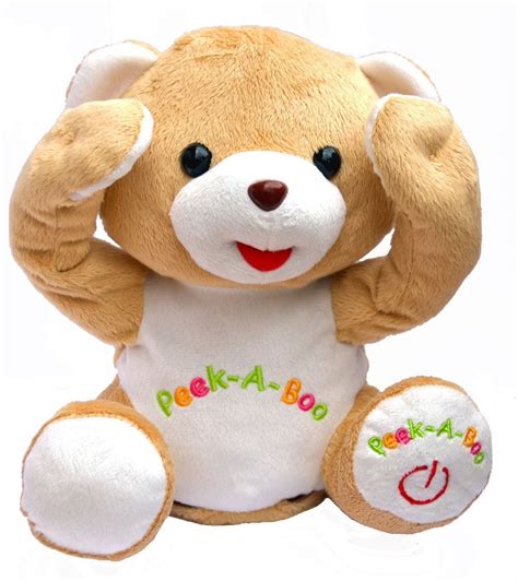 Cute Peek A Boo Teddy Bear Animated Stuffed Animal By Bo Toys