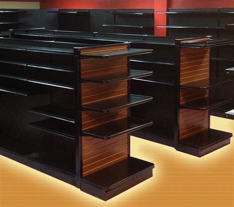 Black Gondola Shelving Now In Stock M Fried Store Fixtures The