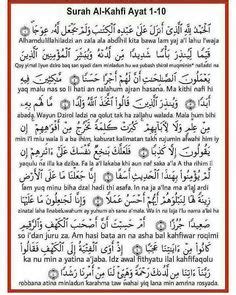 Assalamualaikum salam jumaat penghulu segala hari. Surat Al Kahfi Ayat 1 10 Arab - Gbodhi